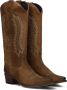 SENDRA Cowboylaarzen Dames 18518 Maat: 35 Materiaal: Suède Kleur: Cognac - Thumbnail 1