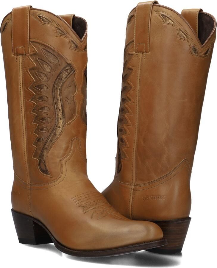 SENDRA Cowboylaarzen Dames 18802 Maat: 37 Materiaal: Leer Kleur: Bruin
