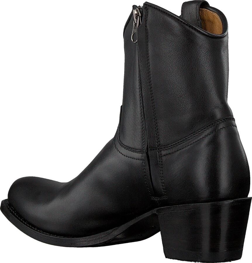 SENDRA Enkellaarsjes Dames 16751 Maat: 40 Materiaal: Leer Kleur: Zwart