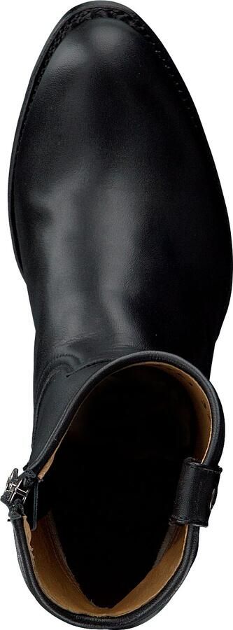 SENDRA Enkellaarsjes Dames 16751 Maat: 40 Materiaal: Leer Kleur: Zwart - Foto 4