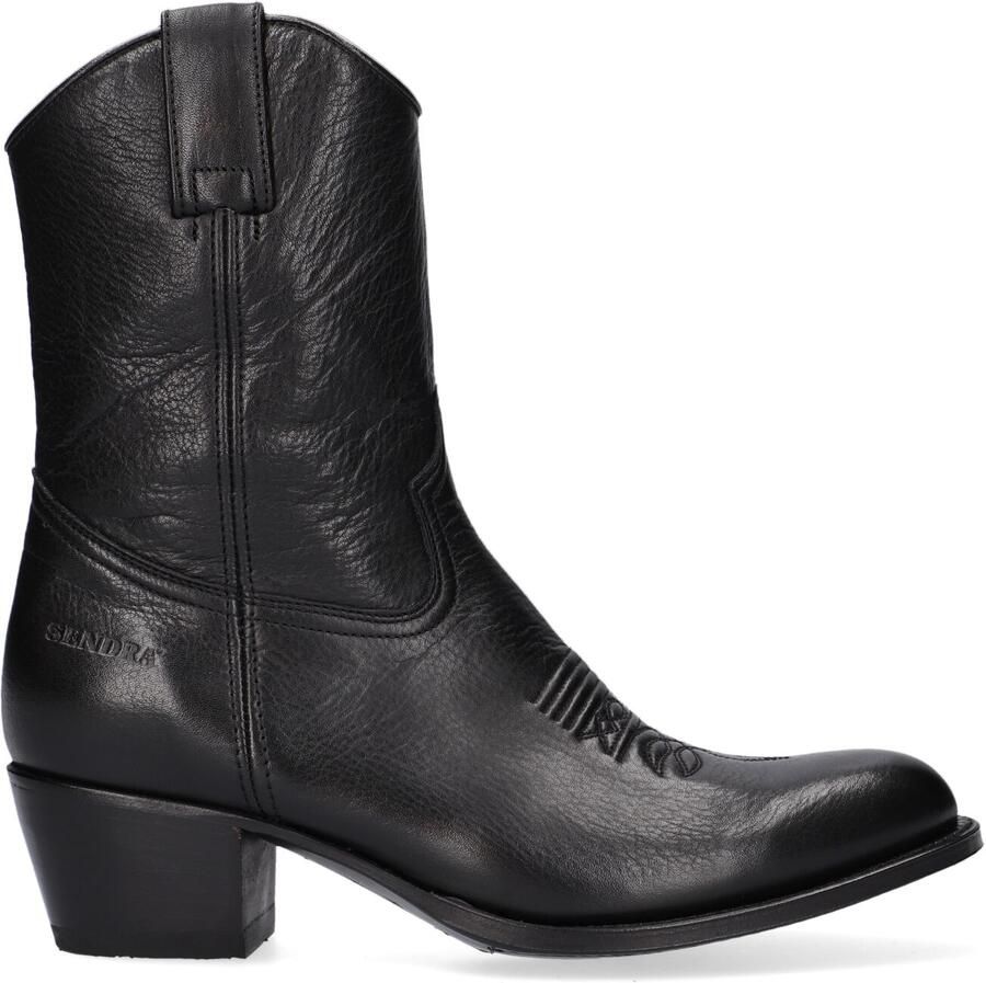 SENDRA Cowboylaarzen Dames 17763 Maat: 36 Materiaal: Leer Kleur: Zwart