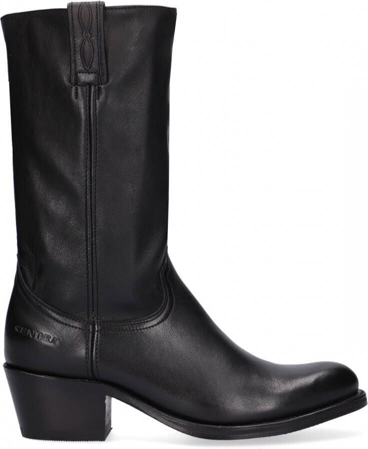 SENDRA Cowboylaarzen Dames 14394 Maat: 40 Materiaal: Leer Kleur: Zwart - Foto 1