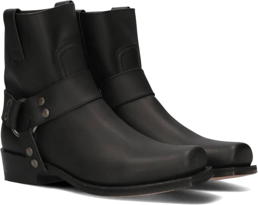 SENDRA Enkellaarsjes Dames 9077 Maat: 36 Materiaal: Leer Kleur: Zwart
