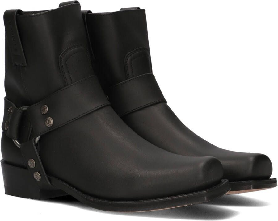 SENDRA Enkellaarsjes Dames 9077 Maat: 40 Materiaal: Leer Kleur: Zwart