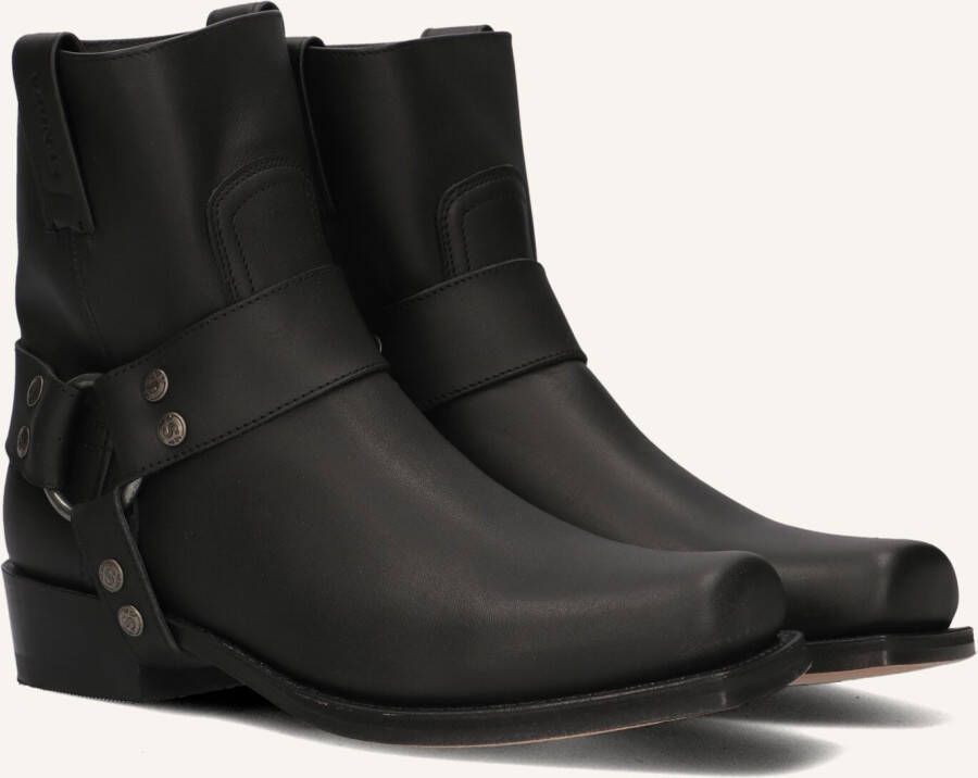 SENDRA Enkellaarsjes Dames 9077 Maat: 36 Materiaal: Leer Kleur: Zwart