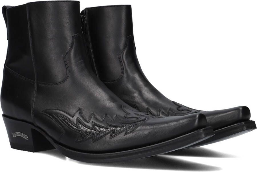 SENDRA Cowboylaarzen Heren 12185p Maat: 48 Materiaal: Leer Kleur: Zwart