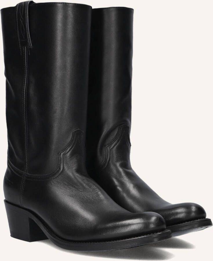 SENDRA Cowboylaarzen Dames 14394 Maat: 38 Materiaal: Leer Kleur: Zwart