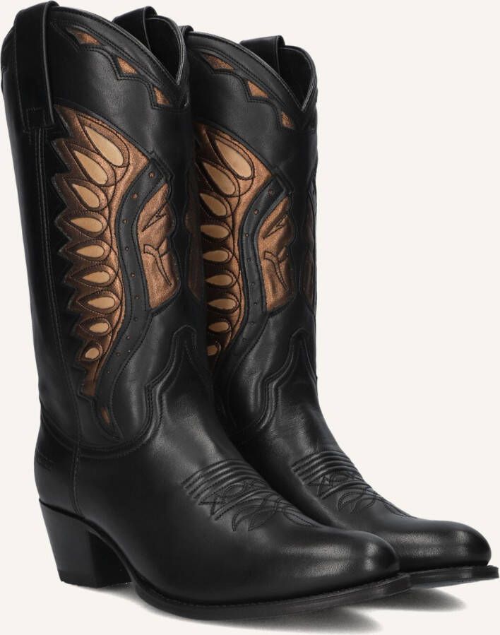 SENDRA Cowboylaarzen Dames 18802 Maat: 35 Materiaal: Leer Kleur: Zwart