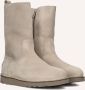 SHABBIES Enkelboots Dames Palissa Mia High Zip Maat: 41 Materiaal: Suède Kleur: Beige - Thumbnail 1