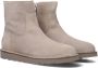 SHABBIES Enkelboots Dames Palissa Mia Zip Maat: 38 Materiaal: Suède Kleur: Beige - Thumbnail 1