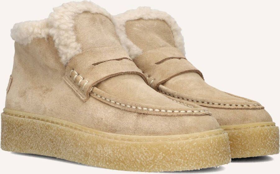 SHABBIES Enkelboots Dames Senna Anna Maat: 41 Materiaal: Suède Kleur: Beige