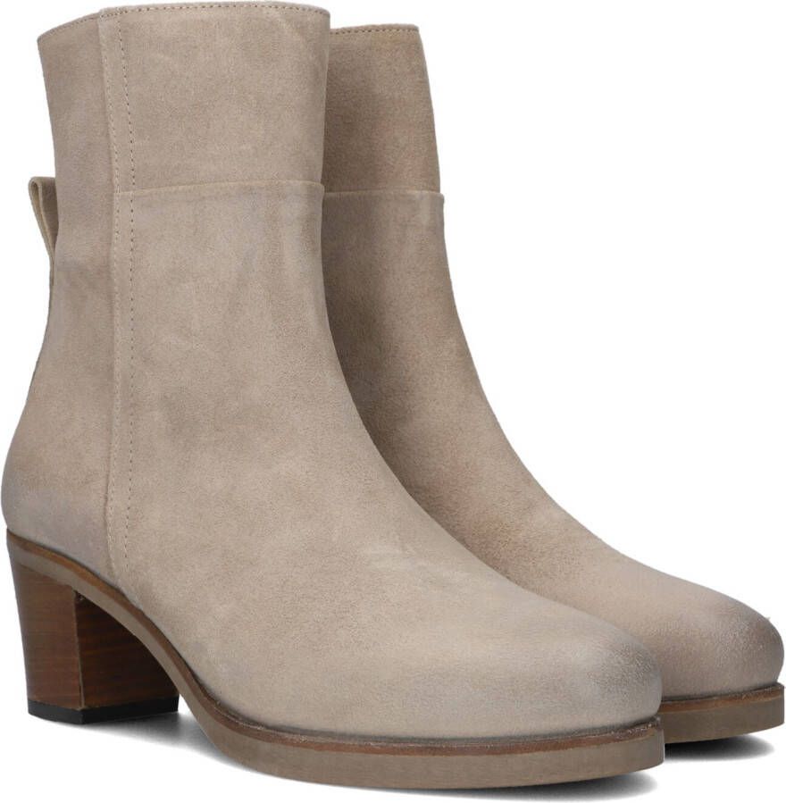 Shabbies Amsterdam Shabbies 183020329 Enkellaarsjes Enkelboots met rits Dames Beige