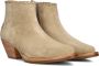 Shabbies Amsterdam Shabbies Lute Ankie Enkellaarsjes Enkelboots met rits Dames Beige - Thumbnail 1