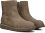 SHABBIES Enkellaarsjes Dames Palissa Mia Zip Maat: 38 Materiaal: Suède Kleur: Beige - Thumbnail 1