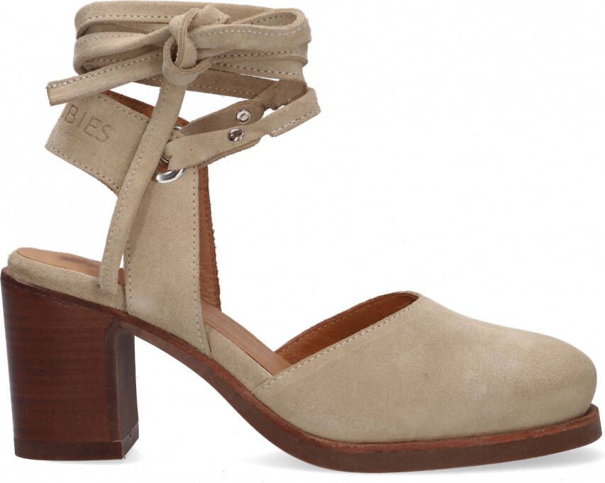 Shabbies 163020089 Sandalen Dames Beige - Schoenen.nl