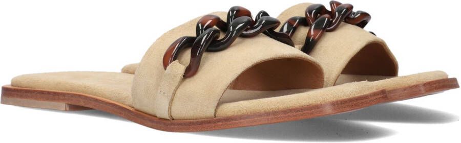 SHABBIES Slippers Dames 170020236 Maat: 37 Materiaal: Suède Kleur: Beige