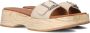 SHABBIES Slippers Dames 17002095 Shs1331 Maat: 37 Materiaal: Suède Kleur: Beige - Thumbnail 1