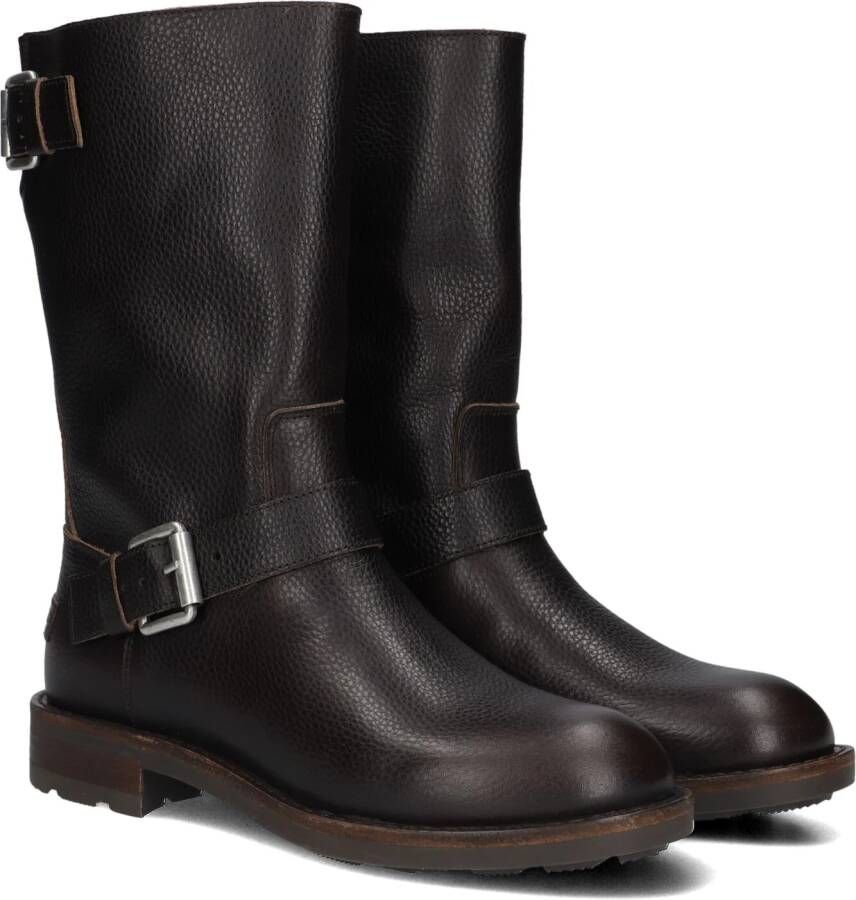 SHABBIES Biker Boots Dames Alyd Mia Maat: 41 Materiaal: Leer Kleur: Bruin