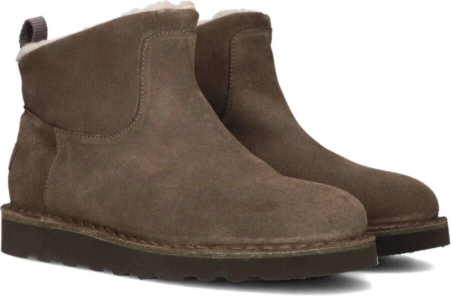 SHABBIES Enkelboots Dames Palissa Maat: 40 Materiaal: Suède Kleur: Bruin