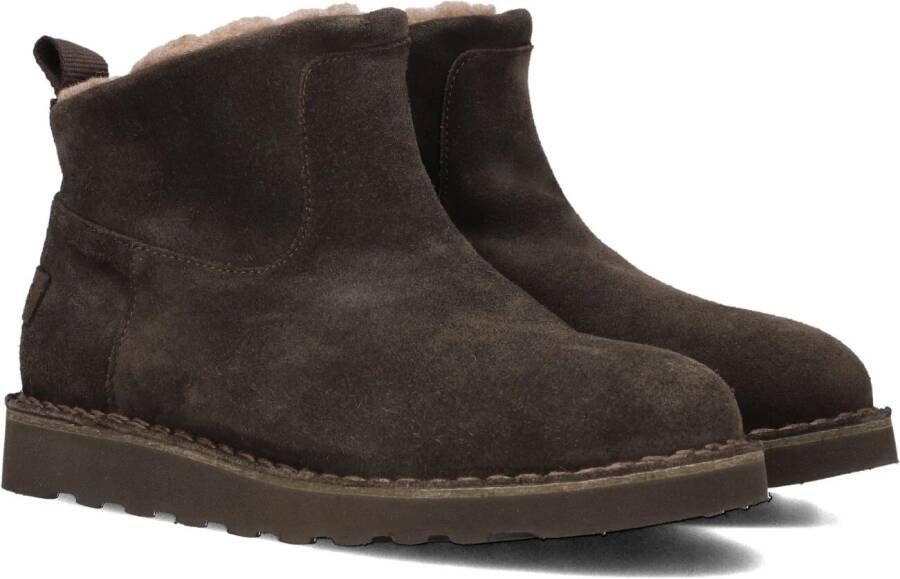 SHABBIES Enkelboots Dames Palissa Maat: 36 Materiaal: Suède Kleur: Bruin