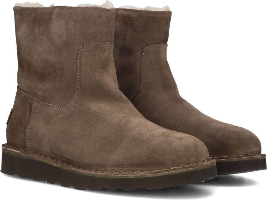 SHABBIES Enkelboots Dames Palissa L Maat: 37 Materiaal: Suède Kleur: Bruin