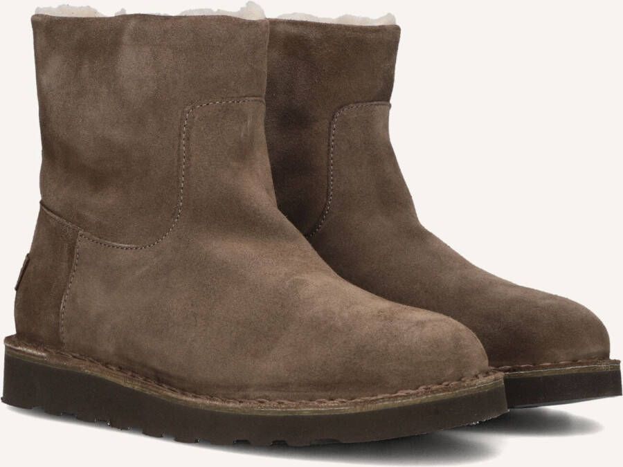 SHABBIES Enkelboots Dames Palissa L Maat: 40 Materiaal: Suède Kleur: Bruin