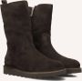 SHABBIES Enkelboots Dames Palissa Mia High Zip Maat: 42 Materiaal: Suède Kleur: Bruin - Thumbnail 1