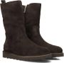 SHABBIES Enkelboots Dames Palissa Mia High Zip Maat: 38 Materiaal: Suède Kleur: Bruin - Thumbnail 1