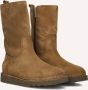 SHABBIES Enkelboots Dames Palissa Mia High Zip Maat: 37 Materiaal: Suède Kleur: Bruin - Thumbnail 1