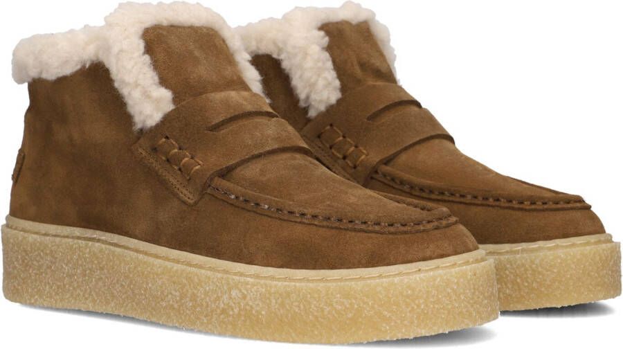 SHABBIES Enkelboots Dames Senna Anna Maat: 37 Materiaal: Suède Kleur: Bruin