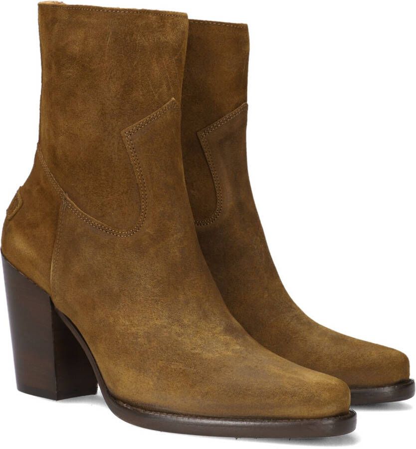 Shabbies Amsterdam Shabbies 183020299 Enkellaarsjes Enkelboots met rits Dames Bruin