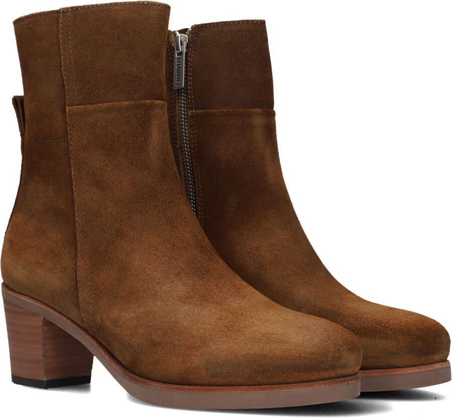 SHABBIES Bruine Enkellaarsjes Lieve G Ankle Boot