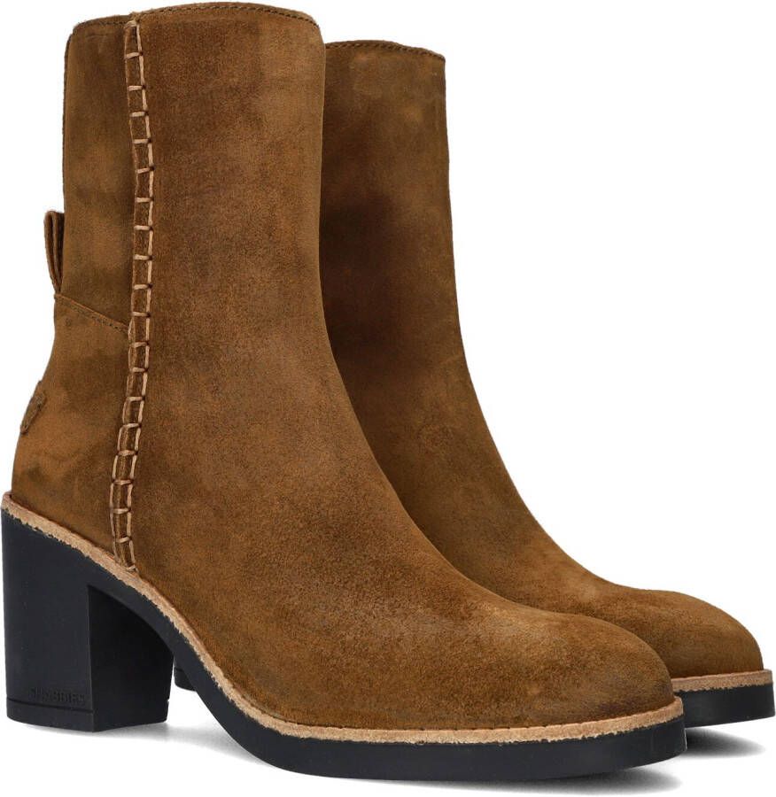 SHABBIES Bruine Enkellaarsjes Venle Ankle Boot