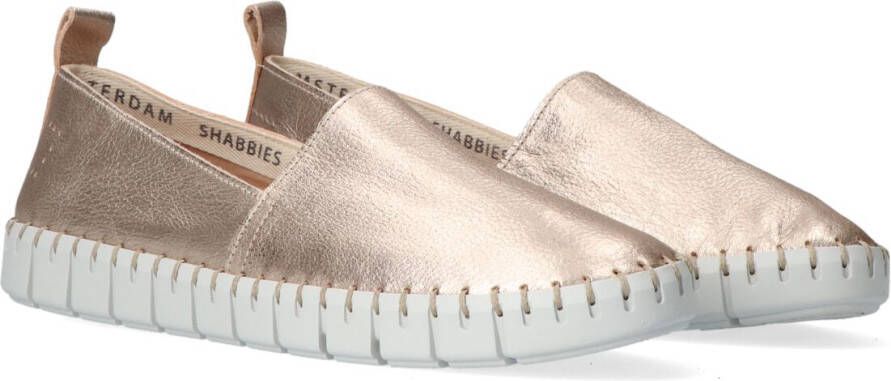 Shabbies Amsterdam Vrouwen Suède Instapschoenen Damesschoenen Instapper 120020038 Goud