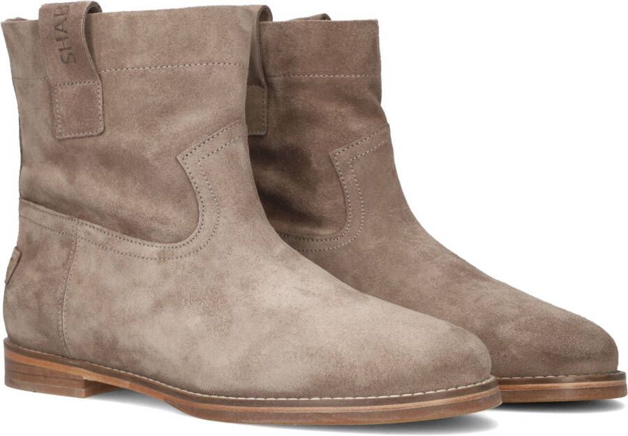 Shabbies Amsterdam Shabbies By Wendy Enkellaarzen Donker Taupe Dames Laarzen