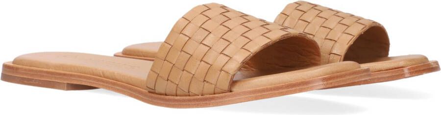 SHABBIES Slippers Dames 170020171 Maat: 36 Materiaal: Leer Kleur: Camel