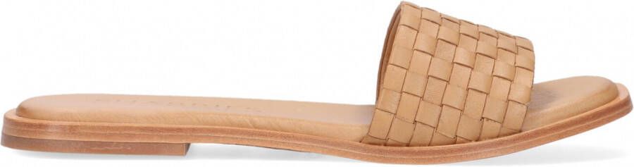 SHABBIES Slippers Dames 170020171 Maat: 36 Materiaal: Leer Kleur: Camel - Foto 2