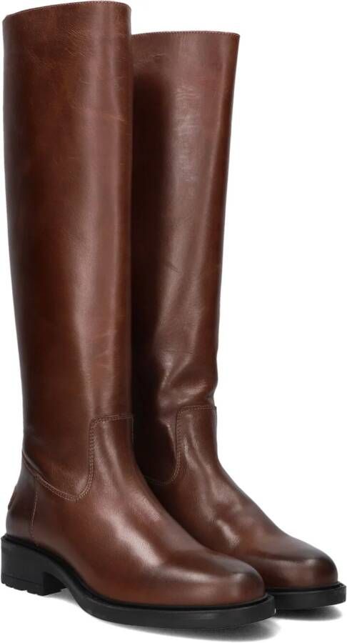SHABBIES Hoge Laarzen Dames Dean Tala Maat: 39 Materiaal: Leer Kleur: Cognac