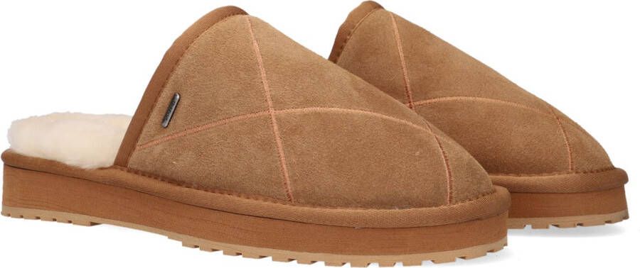 Shabbies Amsterdam Bruin Tinten 170020200 Pantoffels Sloffen Dames Cognac