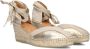 SHABBIES Espadrilles Dames Kaila Ki Seven Maat: 39 Materiaal: Leer Kleur: Goud - Thumbnail 1