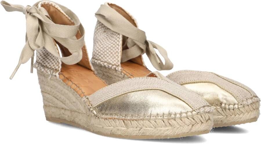 SHABBIES Espadrilles Dames Kaila Ki Seven Maat: 39 Materiaal: Leer Kleur: Goud