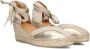 SHABBIES Espadrilles Dames Kaila Ki Seven Maat: 39 Materiaal: Leer Kleur: Goud - Thumbnail 1