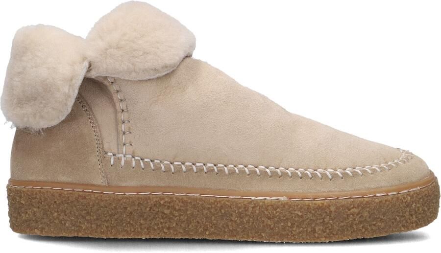 SHABBIES Vachtlaarzen Dames Chewy Moux Doubleface Maat: 39 Materiaal: Suède Kleur: Beige - Foto 2