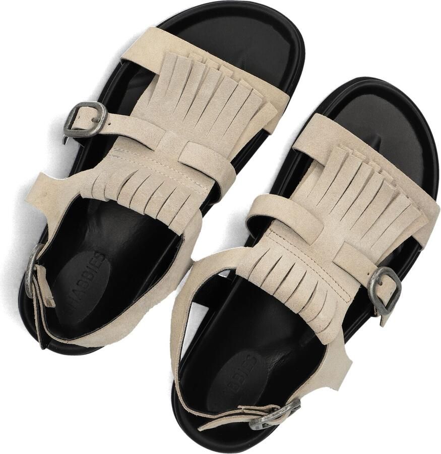 SHABBIES Dames Inga Fringes Maat: 38 Materiaal: Suède Kleur: Beige - Foto 2