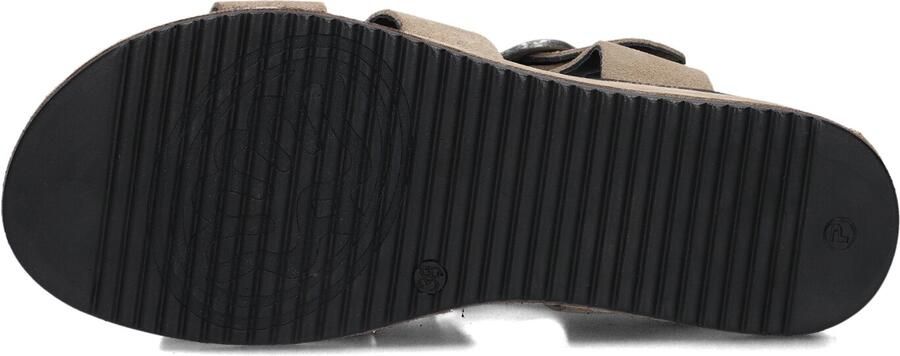 Shabbies Amsterdam Shabbies Dames Sandalen met hak Maro Bold Beige Suède Plateauzool - Foto 5