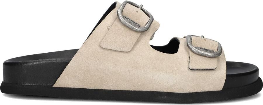 SHABBIES Slippers Dames Inga Buckles S Maat: 41 Materiaal: Suède Kleur: Beige - Foto 5