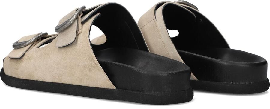 SHABBIES Slippers Dames Inga Buckles S Maat: 41 Materiaal: Suède Kleur: Beige - Foto 4