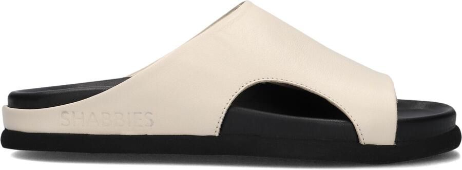 SHABBIES Badslippers Dames Inga Close Maat: 40 Materiaal: Leer Kleur: Beige - Foto 4