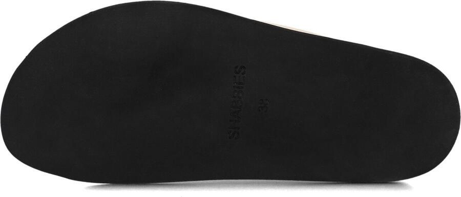 SHABBIES Badslippers Dames Inga Close Maat: 40 Materiaal: Leer Kleur: Beige - Foto 3
