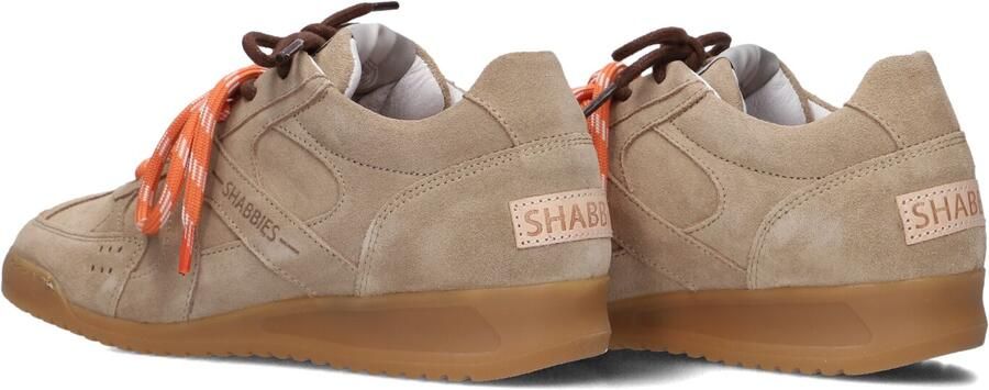 SHABBIES Lage Sneakers Dames April Mina Suède Beige - Foto 3